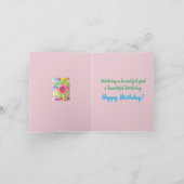 Beautiful Girl, Beautiful Birthday Card - Bella 14 カード (内部)