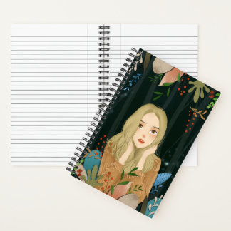 Beautiful Girl IIlustration Notebook  ノートブック