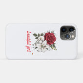 Beautiful Girl Rose Tote Bag Case-Mate iPhoneケース (裏面(横))