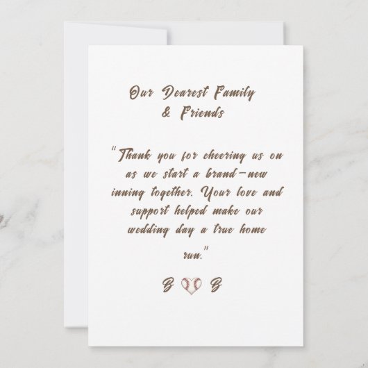 Beautiful Glass Globe Wedding サンキューカード (裏面)