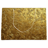 Beautiful Golden pattern Large Gift Bag ラージペーパーバッグ (正面)