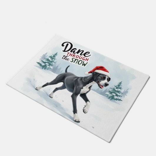 Beautiful Great Dane ドアマット (アングル)