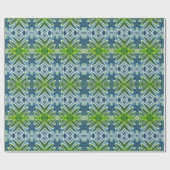 Beautiful, Green and Blue Fern Mandala ラッピングペーパー (フラット)
