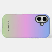 Beautiful Green Pink Blue Ombre Personalized Case-Mate iPhoneケース (裏面 (横))