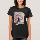 Beautiful Greyhound Cherry Blossom Dog Breed Japan Tシャツ (正面)