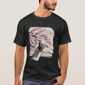 Beautiful Greyhound Cherry Blossom Dog Breed Japan Tシャツ (正面)