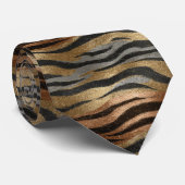 Beautiful Groomsmen Tiger Print ネクタイ (ロール)