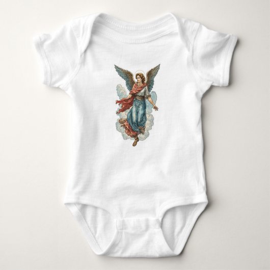 Beautiful Guardian Angel Baby Bodysuit ベビーボディスーツ (正面)