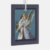 Beautiful Guardian Angel Painting ガラスオーナメント (正面右)