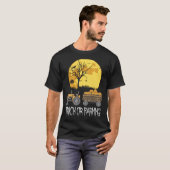 Beautiful Halloween pumpkin Tractor Farming Farmer Tシャツ (正面フル)