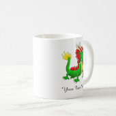 Beautiful Hand Drawn Chinese Dragon コーヒーマグカップ (正面右)