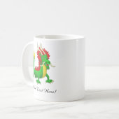 Beautiful Hand Drawn Chinese Dragon コーヒーマグカップ (正面左)
