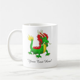 Beautiful Hand Drawn Chinese Dragon コーヒーマグカップ