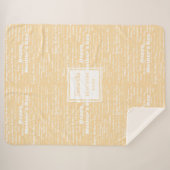 Beautiful Hand‑Drawn Mother’s Day Gift Grandmother シェルパブランケット (正面(横))