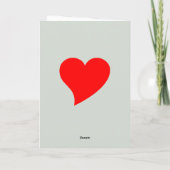 Beautiful heart and a lovely Merry Christmas シーズンカード (裏面)