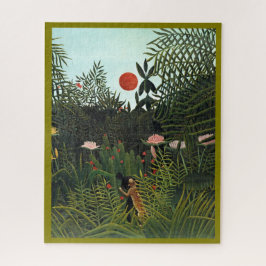 Beautiful Henri Rousseau's famous Virgin Forest ジグソーパズル