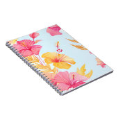 Beautiful Hibiscus | Tropical Flower Watercolor ノートブック (右側)