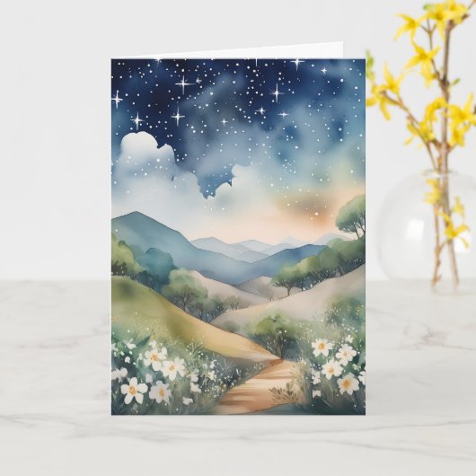 Beautiful Hills 1 カード (黄色い花)