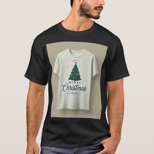 Beautiful Holiday Tree Tシャツ|温かくて明るいプレゼント Tシャツ (正面)