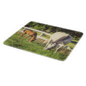 Beautiful Horse and Foal Farmhouse カッティングボード (角)