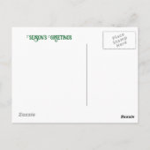 Beautiful Horse Christmas Holiday Seasons Greeting ポストカード (裏面)