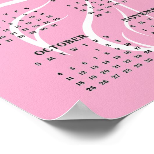 Beautiful Horse Design 2026 Wall Calendar ポスター (角)