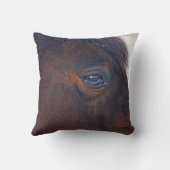 Beautiful Horse's Eye ウマ科の Photo クッション (裏面)