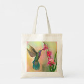 Beautiful Hummingbird and Flower Tote Bag トートバッグ (裏面)