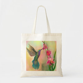 Beautiful Hummingbird and Flower Tote Bag トートバッグ