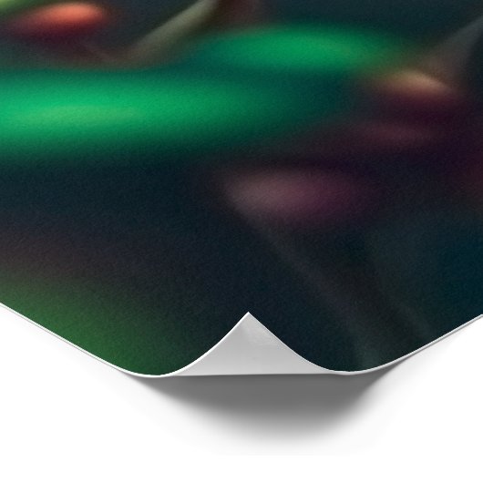 Beautiful Hummingbird in flight  ポスター (角)