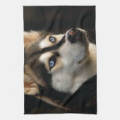 Beautiful Husky Throw Pillow キッチンタオル (縦)