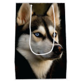 Beautiful Husky Throw Pillow ミディアムペーパーバッグ (裏面)