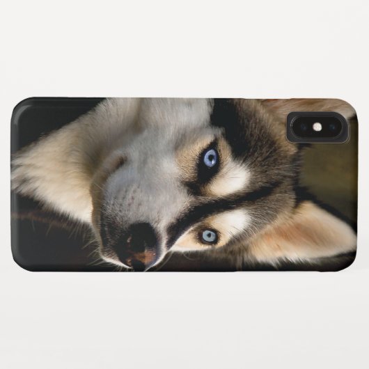 Beautiful Husky Throw Pillow Case-Mate iPhoneケース (裏面(横))