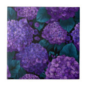 Beautiful Hydrangeas  Tiles  For Rustic Kitchen タイル (正面)