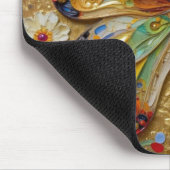 Beautiful Impasto Butterfly and Flowers   マウスパッド (コーナー)