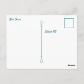 Beautiful Impasto Whale Oceanic Keep in Touch ポストカード (裏面)