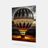 Beautiful Intricate Hot Air Balloon In Mountains アクリルサイン (傾斜)