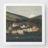 Beautiful Irish Countryside Clock スクエア壁時計 (正面)