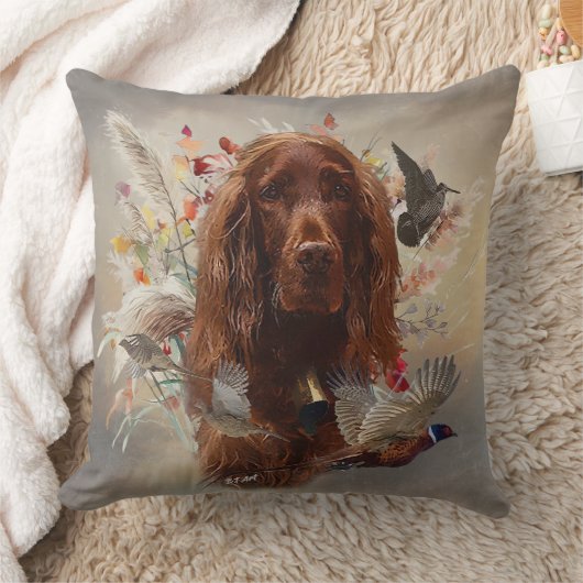 Beautiful Irish  Setter クッション (ブランケット)