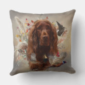 Beautiful Irish  Setter クッション (裏面)