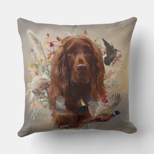 Beautiful Irish Setter クッション (裏面)