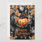 Beautiful Jack O’Lantern Photo Halloween Card シーズンカード (正面)