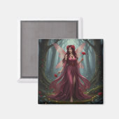 Beautiful January Garnet Fairy マグネット (正面/裏面)