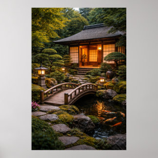 Beautiful Japanese Home & Garden ポスター