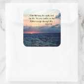 BEAUTIFUL JOHN 14:6フォトデザイン スクエアシール (バッグ)