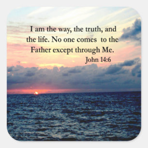 BEAUTIFUL JOHN 14:6フォトデザイン スクエアシール