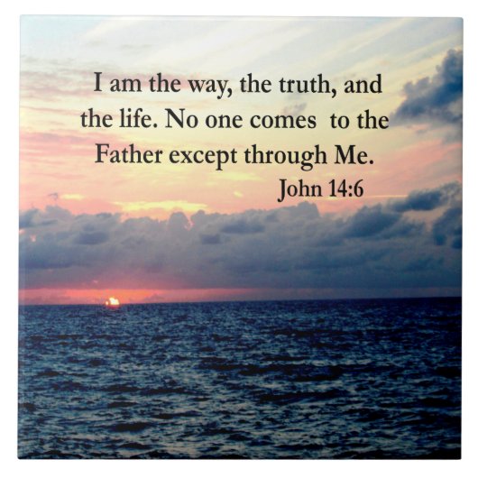 BEAUTIFUL JOHN 14:6フォトデザイン タイル (正面)