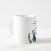 Beautiful John 3:16 Pretty Floral Christian Quote コーヒーマグカップ (正面左)