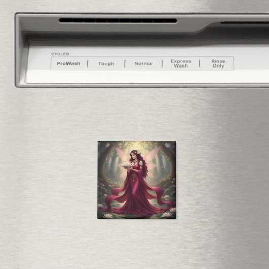 Beautiful July Ruby Fairy マグネット (インサイチュ (食洗機))