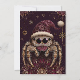 Beautiful Jumping Spider Christmas Cards シーズンカード